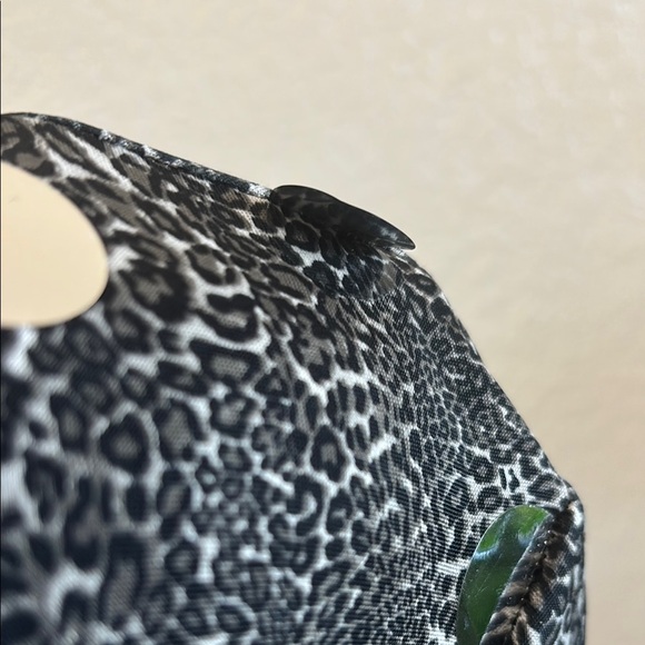 Joseph Ribkoff Mirrored Wrap Black and Silver Women's Top 0120 - Picture 7 of 10